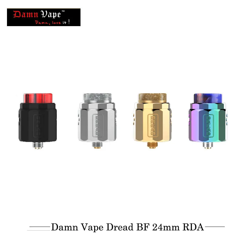 electronic cigarettes Atomizer DamnVape Damn Vape Dread BF 24mm RDA Rebuild 810 Resin With New Lolly Coil For Squonker Box Mod
electronic cigarettes Atomizer DamnVape Damn Vape Dread BF 24mm RDA Rebuild 810 Resin With New Lolly Coil For Squonker Box Mod