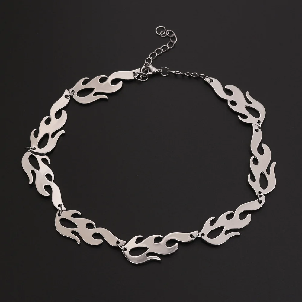 New Harajuku Streetwear Stainless Steel Flame Unisex Necklace Punk Accessory Rock Chain Choker Necklaces Wholesale Dropshipping
New Harajuku Streetwear Stainless Steel Flame Unisex Necklace Punk Accessory Rock Chain Choker Necklaces Wholesale Dropshipping