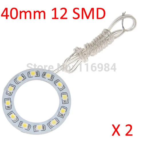 2PCS x Car Led Headlight 40mm 3528 12-SMD Angel Eyes Halo Ring Light , White/Blue/Yellow/Green/Red
2PCS x Car Led Headlight 40mm 3528 12-SMD Angel Eyes Halo Ring Light , White/Blue/Yellow/Green/Red