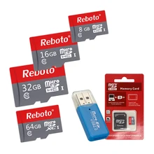 Reboto Micro SD Card 8 16 32 64 Class 10 64 8 Card Reader(China) Reboto Micro SD Card 8 16 32 64 Class 10 64 8 Card Reader(China)
