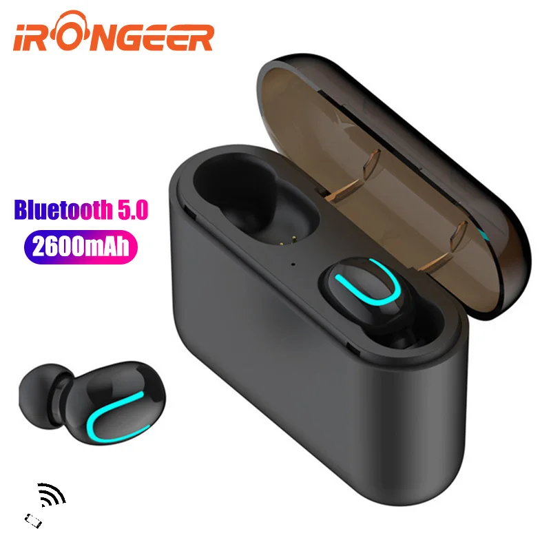 IRONGEER Wireless Headphones 5.0 Stereo Earbuds Bluetooth Earphone Headphones TWS Wireless Bluetooth Headset with Charging Box
IRONGEER Wireless Headphones 5.0 Stereo Earbuds Bluetooth Earphone Headphones TWS Wireless Bluetooth Headset with Charging Box