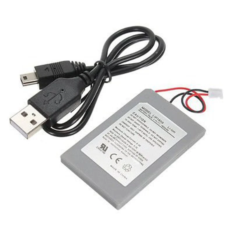 Контроллер PS3 1800 мАч Сменный аккумулятор для питания + USB кабель передачи данных