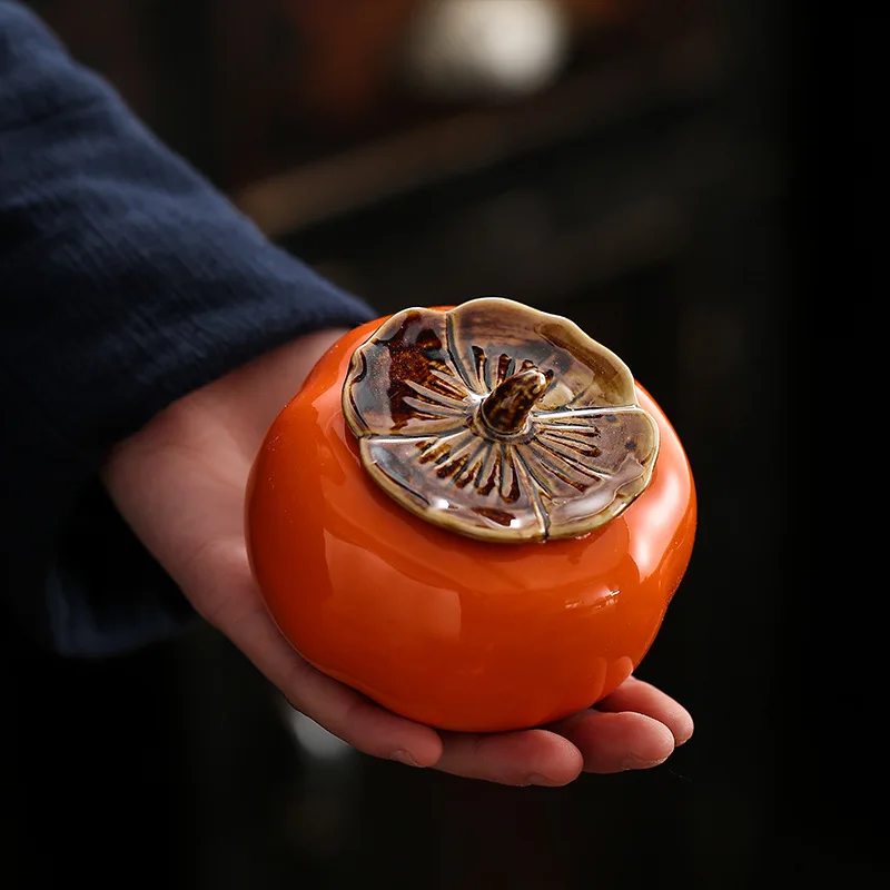 Chinese Tea Set Creative Persimmon Ceramic Tea Can 180ml Lovely Tea Set for Business Gift Friends' Present
Chinese Tea Set Creative Persimmon Ceramic Tea Can 180ml Lovely Tea Set for Business Gift Friends' Present
