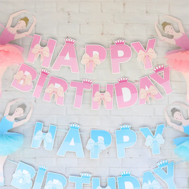 Ballet Dancer Paper Happy Birthday Banner Party Decorations Kids Garland Baby Shower Decor Child Bunting Adult Favors Supplies
Ballet Dancer Paper Happy Birthday Banner Party Decorations Kids Garland Baby Shower Decor Child Bunting Adult Favors Supplies