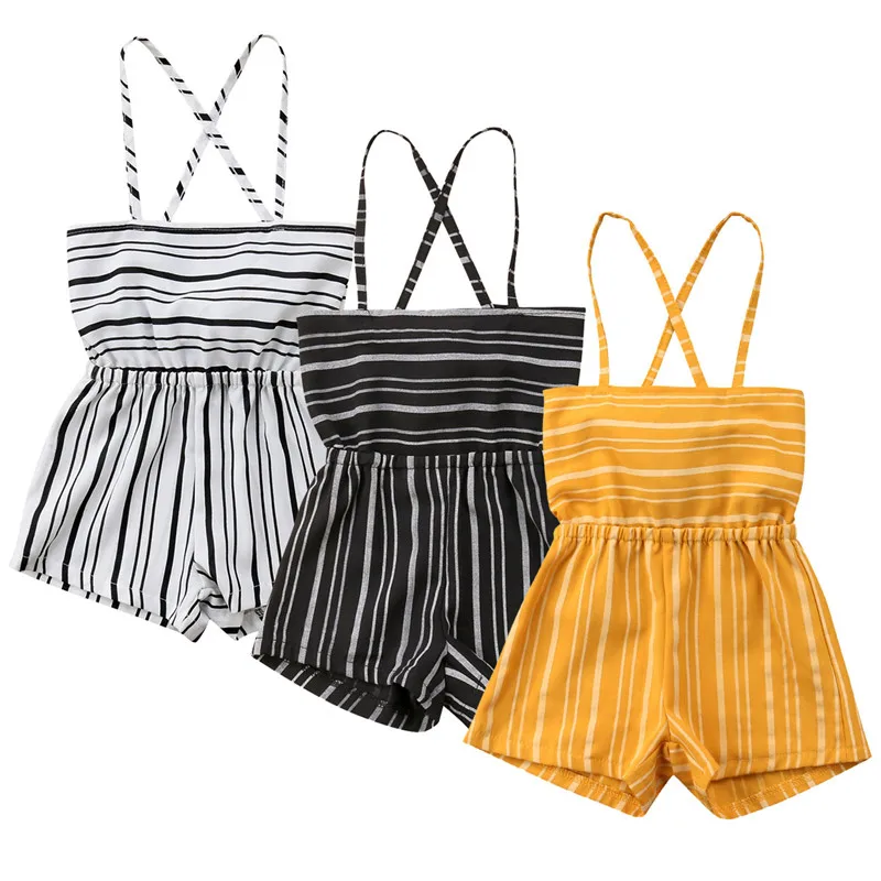 Summer Fashion Toddler Kids Baby Girl Off Shoulder Back Bowknot Strap Short Romper Jumpsuit Playsuit Pant Striped Sunsuit Outfit
Summer Fashion Toddler Kids Baby Girl Off Shoulder Back Bowknot Strap Short Romper Jumpsuit Playsuit Pant Striped Sunsuit Outfit