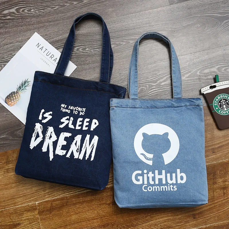 2018 Women Denim Canvas Shoulder Bag & Handbags Female Shopping Bag Ladies Cat Printing Blue Jean Cloth Bag Cute Tote For Girls
2018 Women Denim Canvas Shoulder Bag & Handbags Female Shopping Bag Ladies Cat Printing Blue Jean Cloth Bag Cute Tote For Girls