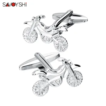 SAVOYSHI Silver Color Motorcycle Cuff links for Mens Shirt Brand Cuff buttons Wedding Cufflinks High Quality Fashion Men Jewelry
SAVOYSHI Silver Color Motorcycle Cuff links for Mens Shirt Brand Cuff buttons Wedding Cufflinks High Quality Fashion Men Jewelry