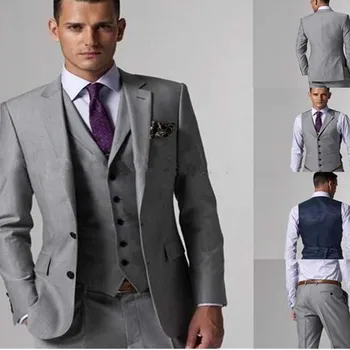 Men's suits The man's new three-piece leisure loose of cultivate one's morality suit Custom make to order(the coat+pants+vest 
Men's suits The man's new three-piece leisure loose of cultivate one's morality suit Custom make to order(the coat+pants+vest