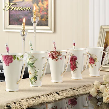 Bone China Coffee Mug Vintage With Spoon Floral Porcelain Milk Tea Mug Europe Ceramic Tumbler Teatime Party Drinkware
Bone China Coffee Mug Vintage With Spoon Floral Porcelain Milk Tea Mug Europe Ceramic Tumbler Teatime Party Drinkware