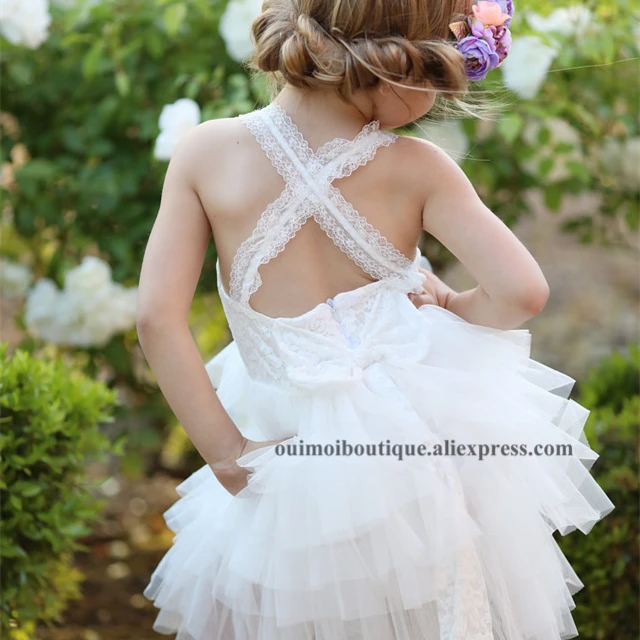 Retail 1-6T Lace Bow Girls Slip Wedding Dress Puffy Layers Princess Tulle Cakedress Backless Dancing Clothes formal clothes
Retail 1-6T Lace Bow Girls Slip Wedding Dress Puffy Layers Princess Tulle Cakedress Backless Dancing Clothes formal clothes