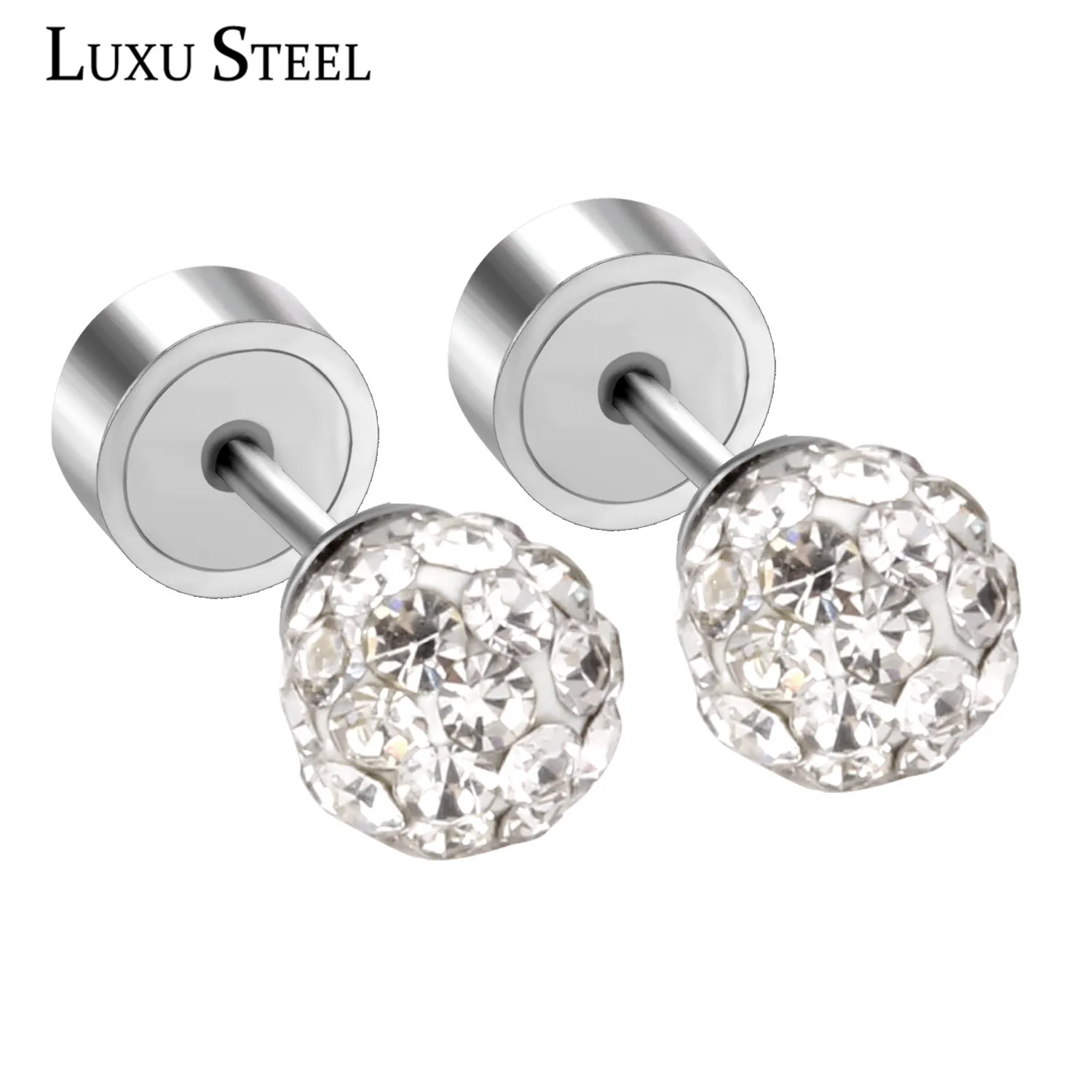 LUXUSTEEL New Fashion Beaded Crystal Ball Stud Earrings For Women Wedding Jewelry Gift Wholesale Christmas Bijoux
LUXUSTEEL New Fashion Beaded Crystal Ball Stud Earrings For Women Wedding Jewelry Gift Wholesale Christmas Bijoux