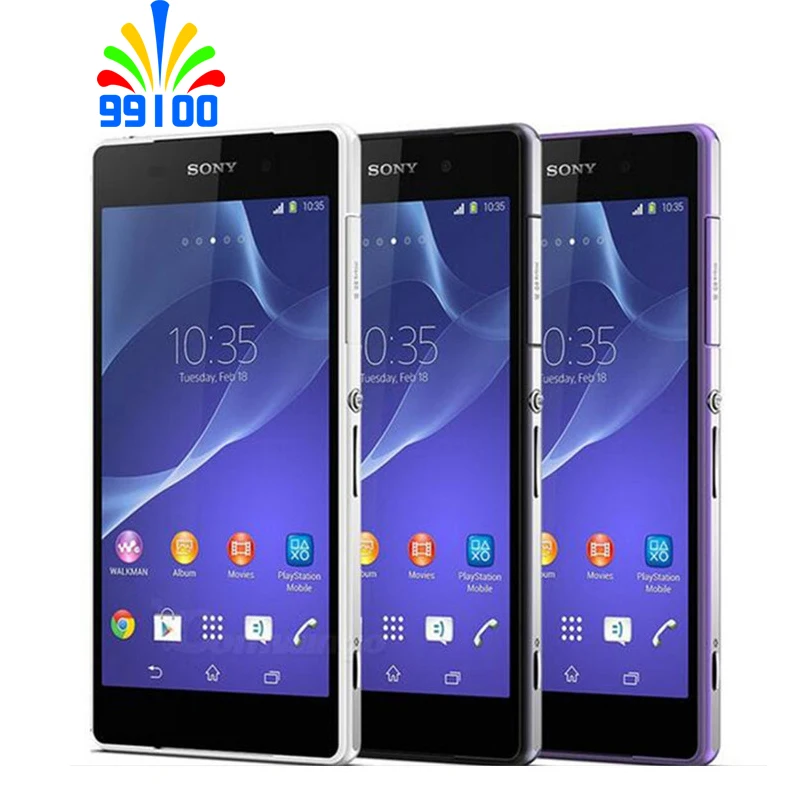 Восстановленные смартфоны Sony Xperia Z2 D6503 5 2 "Quad Core 3 Гб RAM + 16 ROM мобильный телефон LTE