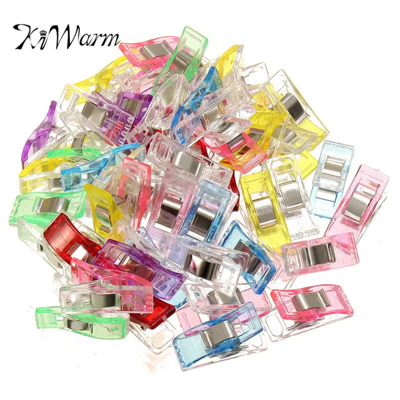 KiWarm 50pcs Fixed Clips Multifunction PVC Colors for Fabric Clamps Patchwork Sewing Craft Quilt DIY Color Random
KiWarm 50pcs Fixed Clips Multifunction PVC Colors for Fabric Clamps Patchwork Sewing Craft Quilt DIY Color Random