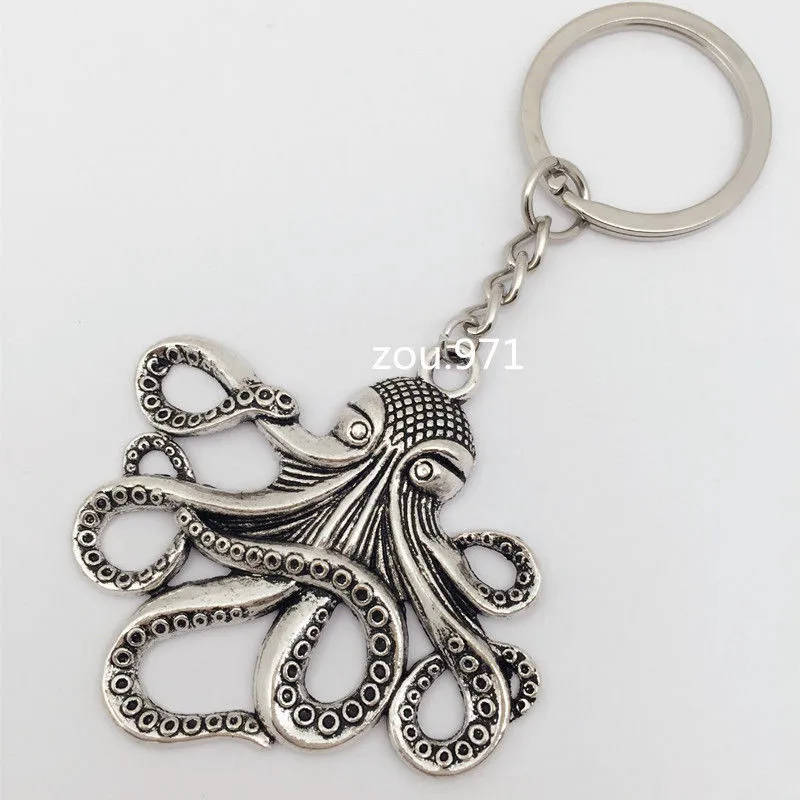 1Pcs Octopus Key Ring Steampunk Nautical Squid Kraken Pirate antique Silver Jewelry
1Pcs Octopus Key Ring Steampunk Nautical Squid Kraken Pirate antique Silver Jewelry