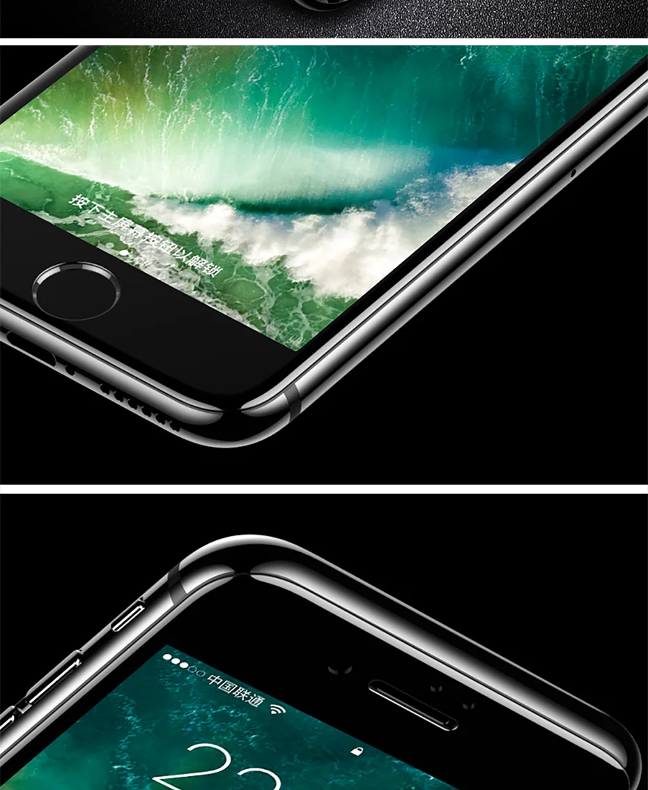 KHP 5D Full Cover Edge Tempered Glass For iPhone 6 7 8 Plus 5 X Screen Protector For iPhone 7 6S 8 5S SE X Film Tempered Glass (8)