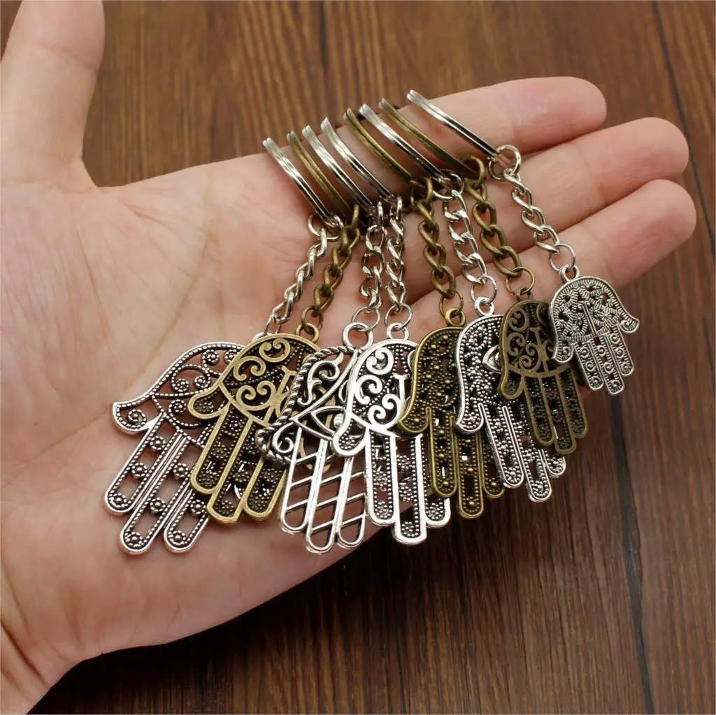 New Fashion Keychain For Car Metal Keychain Hamasa Hand Christian Keychains Bag Charm Keyring Handmade Gift For Women
New Fashion Keychain For Car Metal Keychain Hamasa Hand Christian Keychains Bag Charm Keyring Handmade Gift For Women