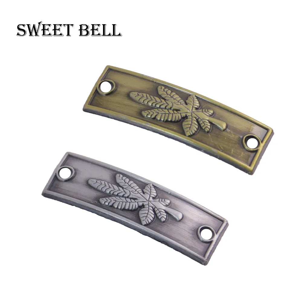 SWEET BELL 20pcs Metal leaves Charms Connectors for Bracelets DIY Handmade leaves Charms for Jewelry Making 3E536
SWEET BELL 20pcs Metal leaves Charms Connectors for Bracelets DIY Handmade leaves Charms for Jewelry Making 3E536