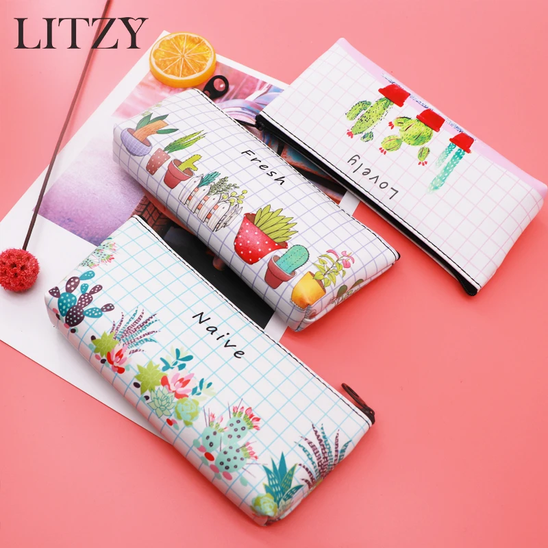 Cactus Pencil Case School Pencil Case for Girls Boys Cute Leather Pencilcase Student Pencil Bag Stationery School Supplies Tools
Cactus Pencil Case School Pencil Case for Girls Boys Cute Leather Pencilcase Student Pencil Bag Stationery School Supplies Tools