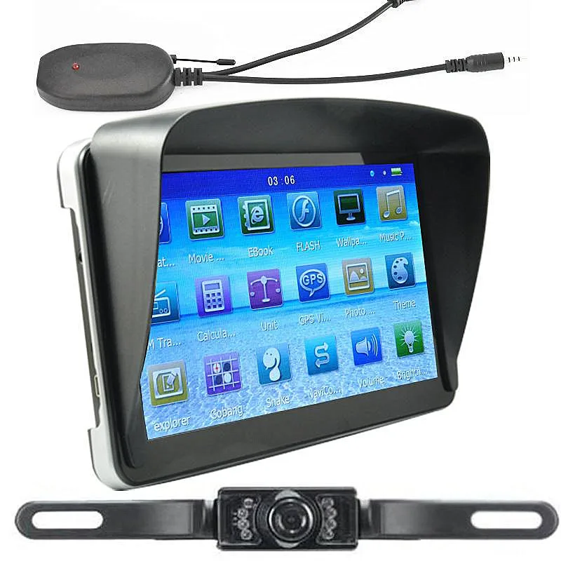 7 дюймовая Автомобильная GPS навигация со спутниковой навигацией 256M/8G с Bluetooth