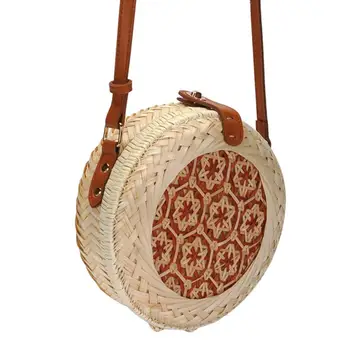 2020 New Woven Rattan Bag Round Straw Shoulder Bag Small Beach HandBags Women Summer Hollow Handmade Messenger Crossbody Bags
2020 New Woven Rattan Bag Round Straw Shoulder Bag Small Beach HandBags Women Summer Hollow Handmade Messenger Crossbody Bags