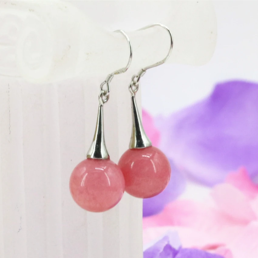 4 style earring for women natural stone rhodochrosite sandstone jades agat chalcedony 10mm 12mm round beads dangle eardrop B3244
4 style earring for women natural stone rhodochrosite sandstone jades agat chalcedony 10mm 12mm round beads dangle eardrop B3244