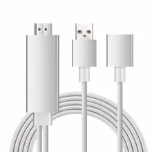 For Lightning Digital AV Adapter For Lightning to HDMI Converter Cable 1080P For iPhone iPad Android to HD TV HDMI Cable Adaptor
For Lightning Digital AV Adapter For Lightning to HDMI Converter Cable 1080P For iPhone iPad Android to HD TV HDMI Cable Adaptor