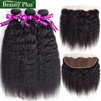 Kinky Straight Bundles With Frontal Pre Plucked Baby Hair Beauty Plus Remy Peruvian Human Hair 13x4 Lace Frontal With Bundles
Kinky Straight Bundles With Frontal Pre Plucked Baby Hair Beauty Plus Remy Peruvian Human Hair 13x4 Lace Frontal With Bundles