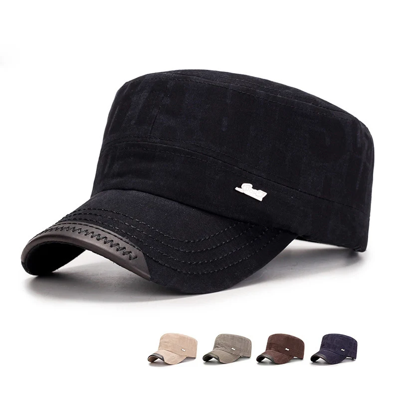 2019 Spring Autumn Military Cap Cotton Flat Top Hat for Men Vintage Army Hat Cadet Military Patrol Cap Outdoor Cap with Pu Visor
2019 Spring Autumn Military Cap Cotton Flat Top Hat for Men Vintage Army Hat Cadet Military Patrol Cap Outdoor Cap with Pu Visor