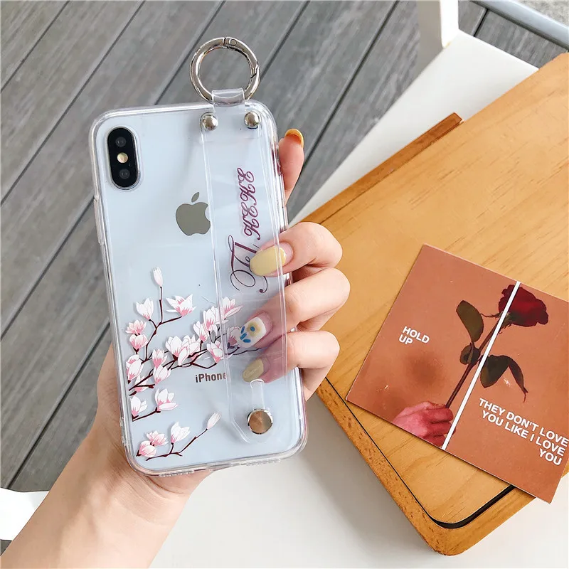Fresh Flower Phone Case for Iphone XR X 8 7 6 6s Plus 7Plus 6Plus Xs Max Cases TPU+PC Shell Bracket Wrist Strap&Long Strap Cover
Fresh Flower Phone Case for Iphone XR X 8 7 6 6s Plus 7Plus 6Plus Xs Max Cases TPU+PC Shell Bracket Wrist Strap&Long Strap Cover
