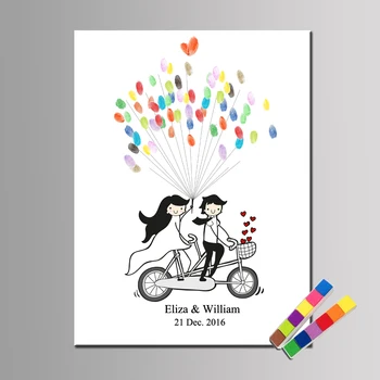 HAOCHU Creative DIY Wedding Guestbook Alternative Fingerprint Heart Poster Custom Bike Couples Heart Art Unique Wedding Decor
HAOCHU Creative DIY Wedding Guestbook Alternative Fingerprint Heart Poster Custom Bike Couples Heart Art Unique Wedding Decor