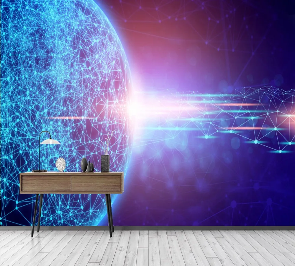 Free Shipping Custom Mural Wallpaper Modern Abstract Globe Lines Technology Tech Background Wall Pinting Living Room Wallpaper
Free Shipping Custom Mural Wallpaper Modern Abstract Globe Lines Technology Tech Background Wall Pinting Living Room Wallpaper
