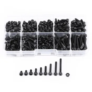 280Pcs/Set M3 Cap Head Hex Socket Bolt Screw Nut Metric Machine Screws Fastener Assortment Kit bolts and nuts Hot Sale
280Pcs/Set M3 Cap Head Hex Socket Bolt Screw Nut Metric Machine Screws Fastener Assortment Kit bolts and nuts Hot Sale