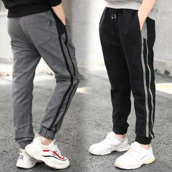 2019 Spring Kids Boys Trousers Children Pants Casual Sports Black Gray Striped Boys Trousers Cotton boys Pants Loose big size
2019 Spring Kids Boys Trousers Children Pants Casual Sports Black Gray Striped Boys Trousers Cotton boys Pants Loose big size
