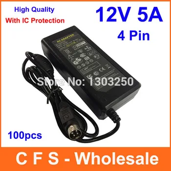 100pcs AC adapter 12V 5A 60W Charger 4 PIN 4-Pin Switching Mode dc power supply Free shipping wholesale
100pcs AC adapter 12V 5A 60W Charger 4 PIN 4-Pin Switching Mode dc power supply Free shipping wholesale
