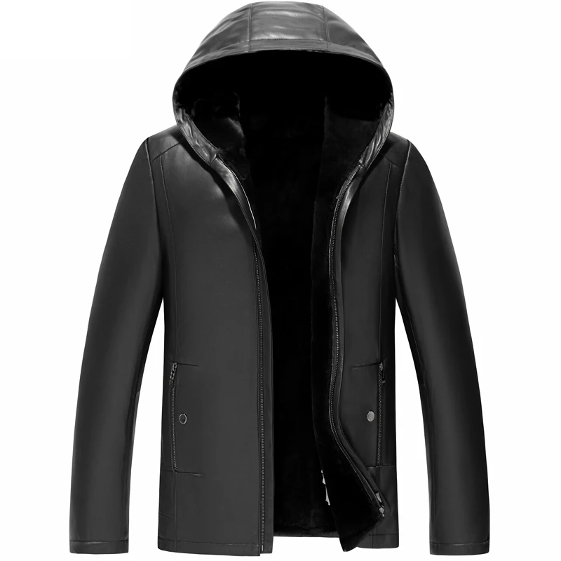2018 New Long Hooded Sheepskin Winter Coat Men Excellent Quality Thick Warm Wool Lining Genuine Leather Men Coat
2018 New Long Hooded Sheepskin Winter Coat Men Excellent Quality Thick Warm Wool Lining Genuine Leather Men Coat