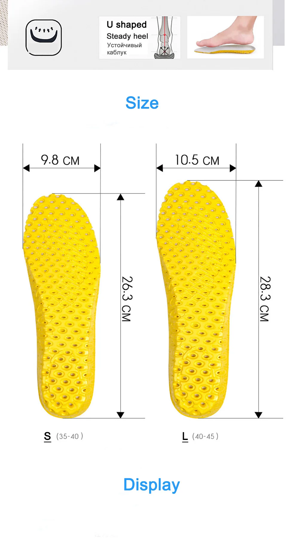 1Running Cushion Insoles A9