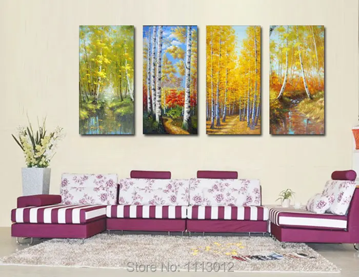 Abstract Four Seasons Mountains Tree Oil Painting Hand Painted 4 Panel Arts Set Home Decor Modern Wall Picture For Living Room
Abstract Four Seasons Mountains Tree Oil Painting Hand Painted 4 Panel Arts Set Home Decor Modern Wall Picture For Living Room