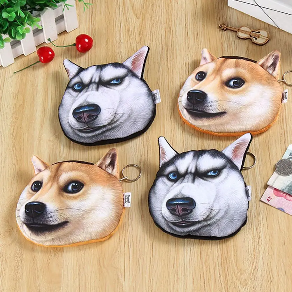 2018 Hot Sale Lovely Mini Wallet 3D Cute Dog Face Husky Doge Akita dog Zip Case Card Coin Change Purse
2018 Hot Sale Lovely Mini Wallet 3D Cute Dog Face Husky Doge Akita dog Zip Case Card Coin Change Purse