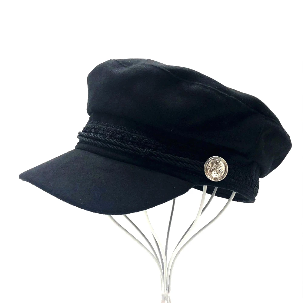 2018 Fashion Solid Visor Military Hat Autumn and Winter Vintage wool Patchwork Beret Cap For Women England Style Flat Cap
2018 Fashion Solid Visor Military Hat Autumn and Winter Vintage wool Patchwork Beret Cap For Women England Style Flat Cap