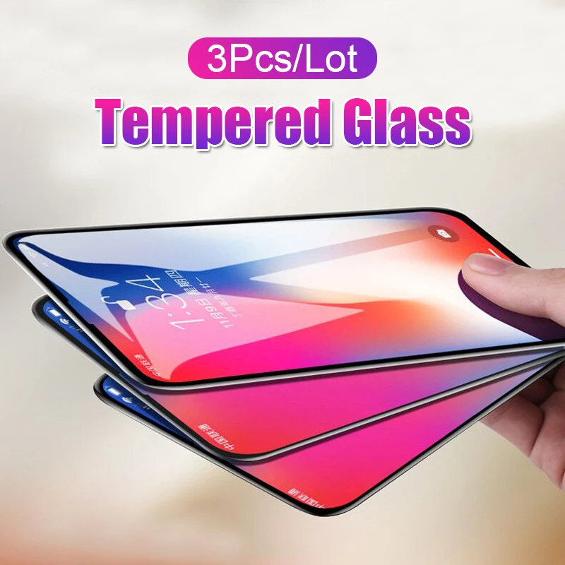 3Pcs Tempered Glass On The For IPhone XR XS Max X 8 7 6 6s Plus Protective Glass Cover For IPhone 8 7 6 6s Screen Protector Film
3Pcs Tempered Glass On The For IPhone XR XS Max X 8 7 6 6s Plus Protective Glass Cover For IPhone 8 7 6 6s Screen Protector Film