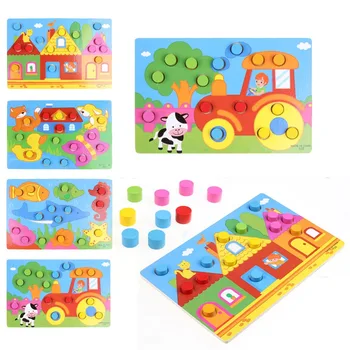 Wooden 3D Puzzle Jigsaw Toys Cartoon Things Color Cognition Board Games Educational Toys For Children Wood Puzzles Baby Toys
Wooden 3D Puzzle Jigsaw Toys Cartoon Things Color Cognition Board Games Educational Toys For Children Wood Puzzles Baby Toys