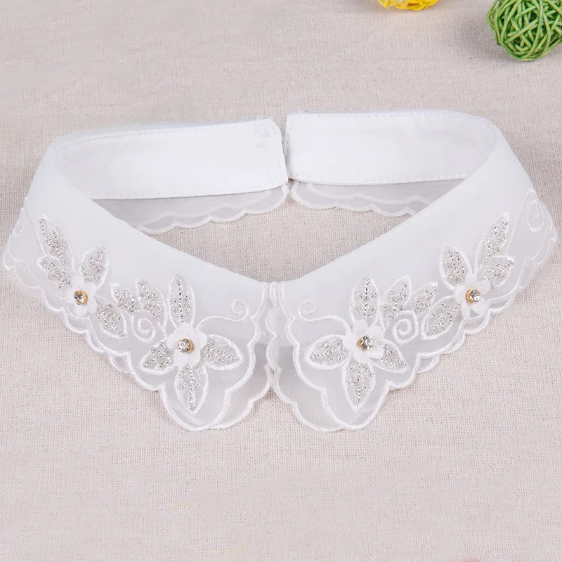 Lady Blouse White Fake Collar Lace Bead Mesh Solid Detachable Party Fake Collar New
Lady Blouse White Fake Collar Lace Bead Mesh Solid Detachable Party Fake Collar New
