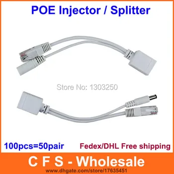 100pcs Power over Ethernet PoE Adapter Injector Splitter Kit 5v 12v 24v 48V Free Shipping
100pcs Power over Ethernet PoE Adapter Injector Splitter Kit 5v 12v 24v 48V Free Shipping