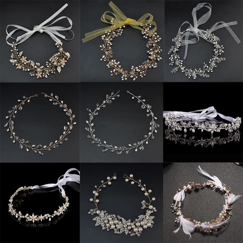 6 Styles Luxury Crystal Pearl Wedding Headpiece Bridal Headbands Girls' Ribbon Tiara Headbands Hairpiece Tiaras Hair Accessories
6 Styles Luxury Crystal Pearl Wedding Headpiece Bridal Headbands Girls' Ribbon Tiara Headbands Hairpiece Tiaras Hair Accessories