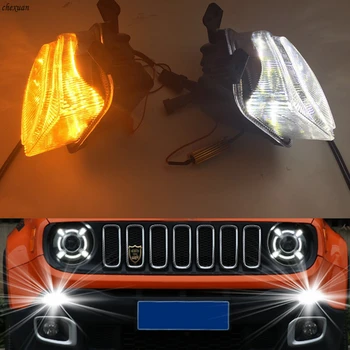 CSCSNL 1 set For Jeep Renegade 2015 2016 2017 2018 12V ABS LED DRL Daytime Running Lights With turn yellow signal Lamp
CSCSNL 1 set For Jeep Renegade 2015 2016 2017 2018 12V ABS LED DRL Daytime Running Lights With turn yellow signal Lamp