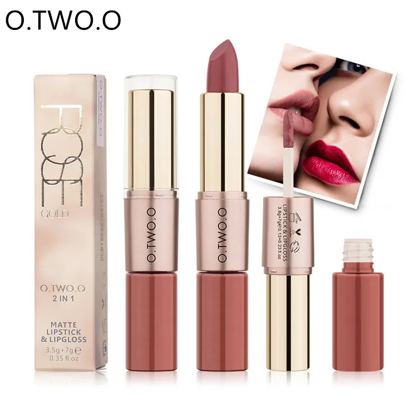 O.TWO.O Matte Lipstick Makeup Lip Gloss Long Lasting Moisture Cosmetics Lipstick Red Lip Stick Maquiagem Profissional Completa
O.TWO.O Matte Lipstick Makeup Lip Gloss Long Lasting Moisture Cosmetics Lipstick Red Lip Stick Maquiagem Profissional Completa