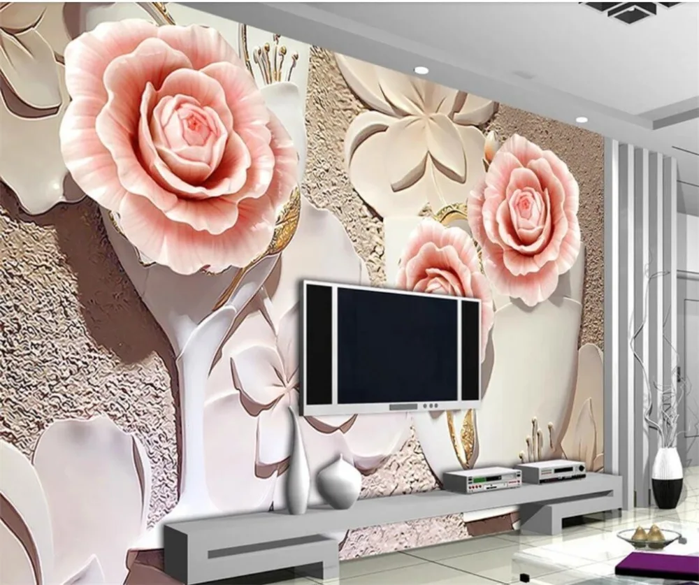 beibehang Custom wallpaper 3D Photo mural Living room bedroom Rose relief Mural TV backdrop Papel de parede 3d wallpaper murals
beibehang Custom wallpaper 3D Photo mural Living room bedroom Rose relief Mural TV backdrop Papel de parede 3d wallpaper murals