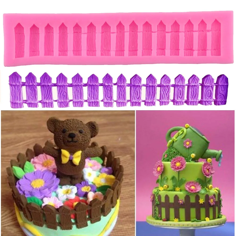 DIY Fence Silicone Mold Fondant Cake Baking Tools Silicone Moulds Pastry Sugercraft Cake Decorating Tools
DIY Fence Silicone Mold Fondant Cake Baking Tools Silicone Moulds Pastry Sugercraft Cake Decorating Tools