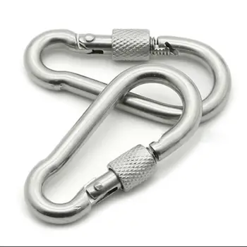 5Pcs 6x60mm Silver Snap hook with screw Chain Fastener Hook Carabiner 304 Stainless Steel Repair Hiking Camping Quick safe Lock
5Pcs 6x60mm Silver Snap hook with screw Chain Fastener Hook Carabiner 304 Stainless Steel Repair Hiking Camping Quick safe Lock
