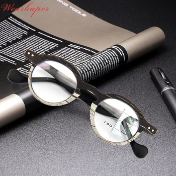 WEARKAPER Acetate Women Retro Optical Glasses Wood Grain Mutifocal Reading Glasses Progressive Lens Computer Reading Eyewear
WEARKAPER Acetate Women Retro Optical Glasses Wood Grain Mutifocal Reading Glasses Progressive Lens Computer Reading Eyewear